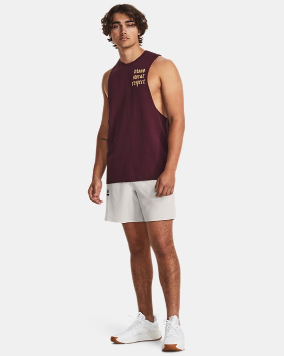 Men's Project Rock LC BSR Tank in Maroon image number 2
